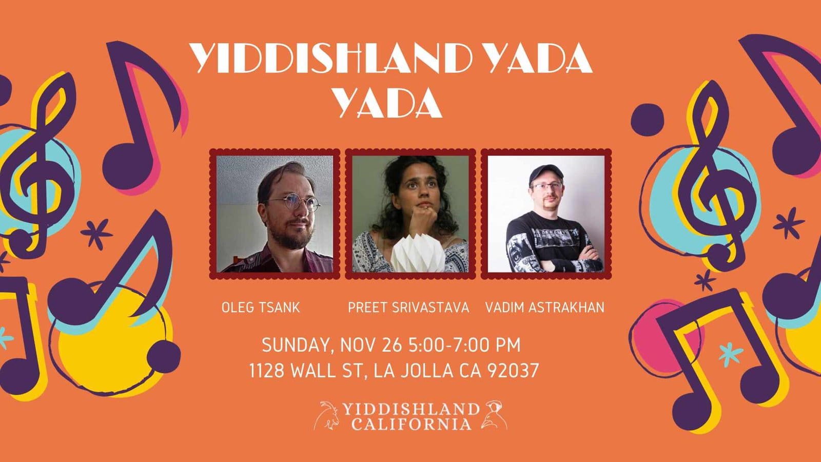 a poster for yiddishland yada yada
