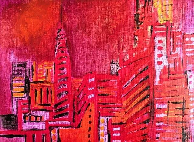 An art by Miriam Libhaber: red I want you