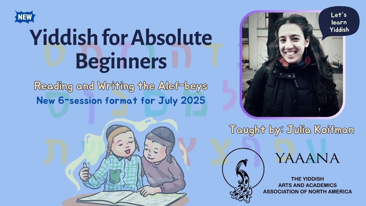 NEW-beginner-tmp NEW Yiddish for Absolute Beginners - poster