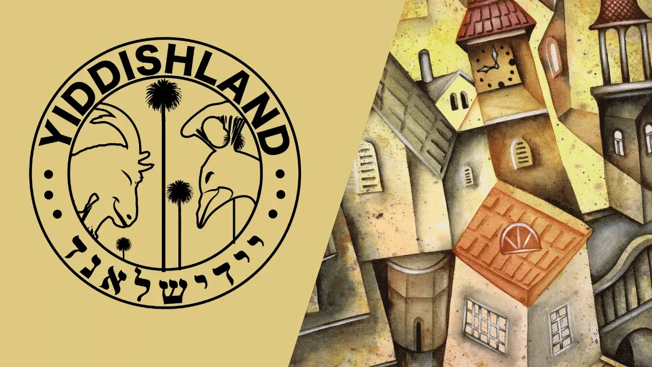 A Youtube thumbnail featuring imaginary Yiddishland