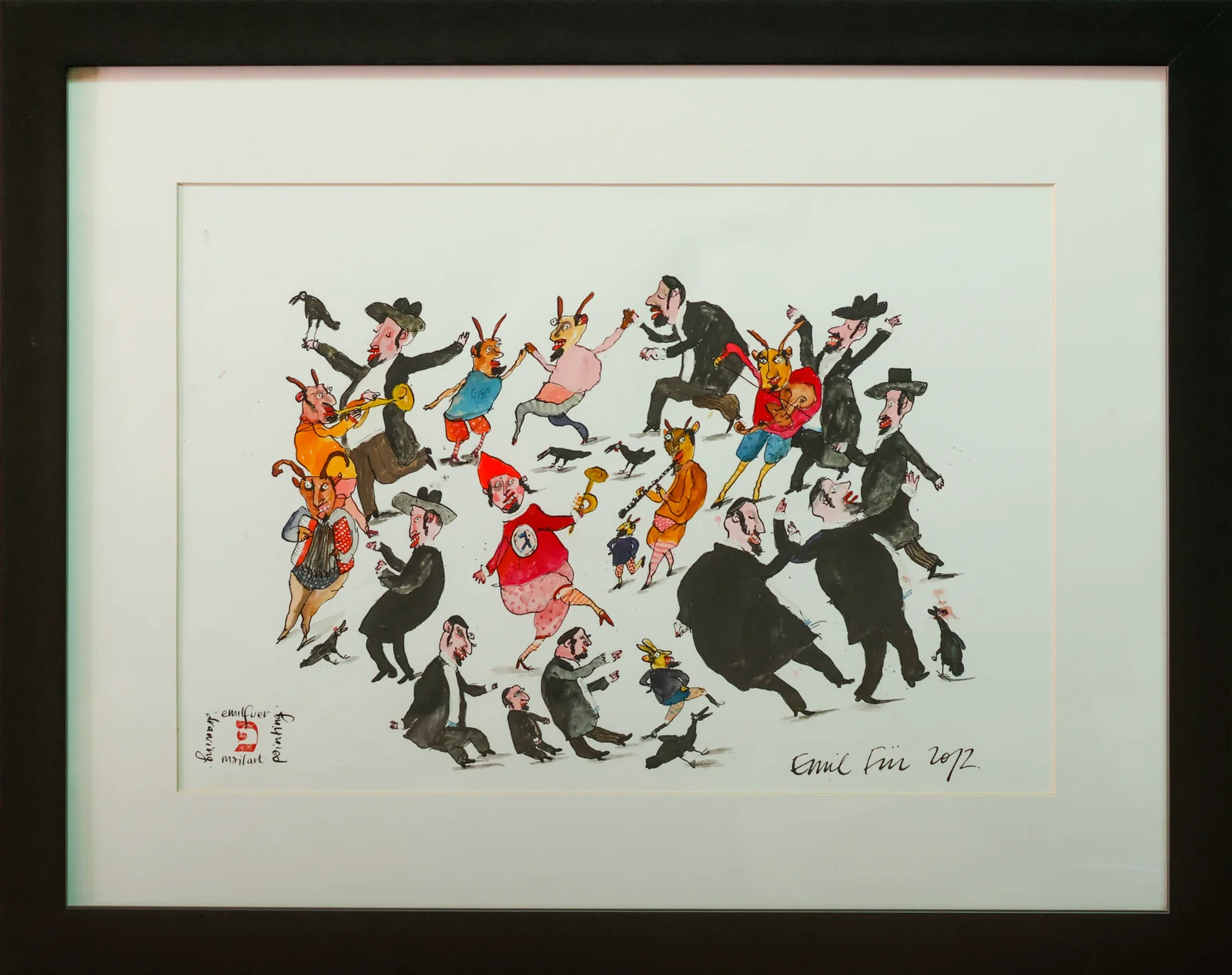 emil-fur-2011-golum-clown-dance Emil Fuer Golum Clown Dance Painting